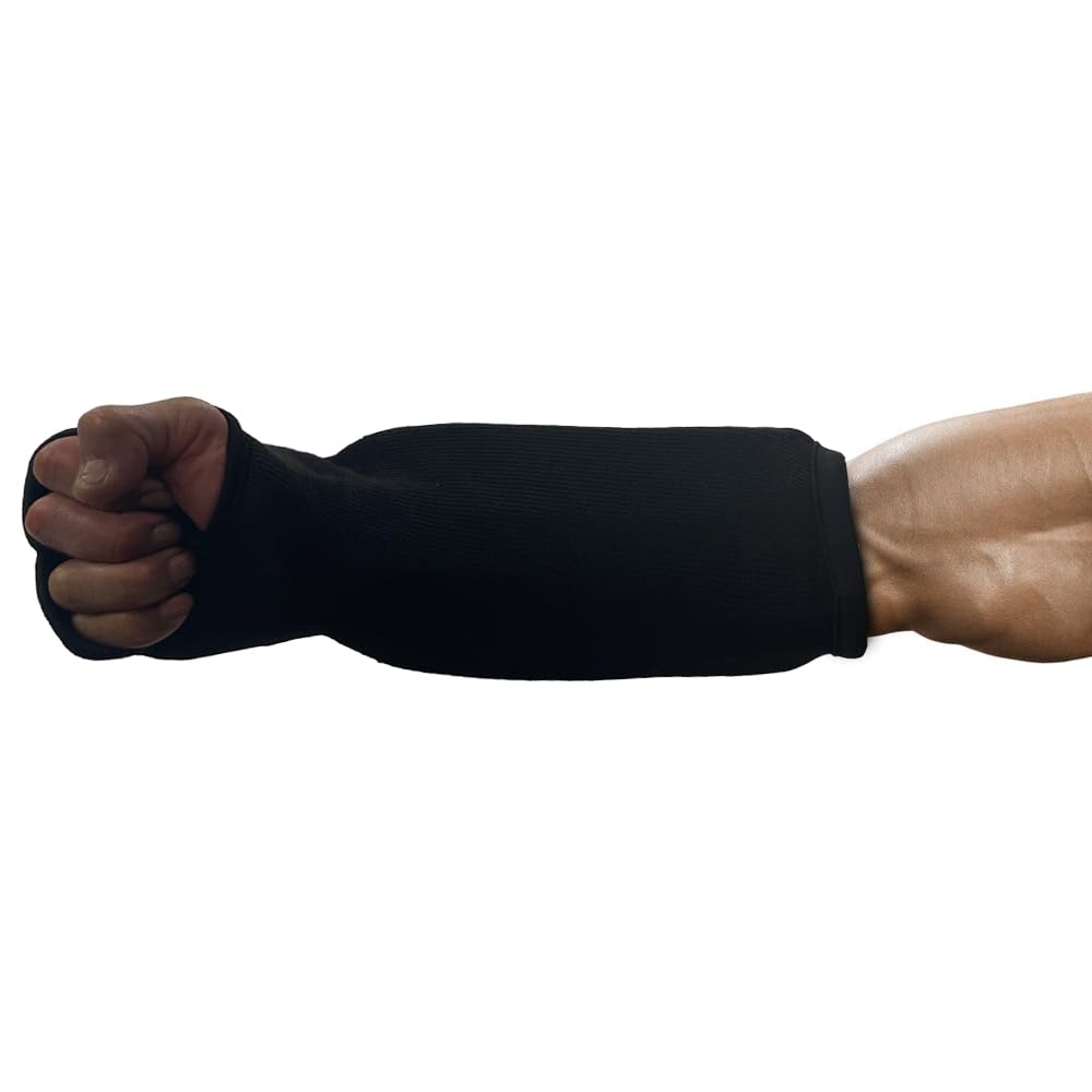 Left. Amber Sporting Goods - Ultimate Fist & Forearm Protector Premium Martial Arts Glove Medium - Black.
