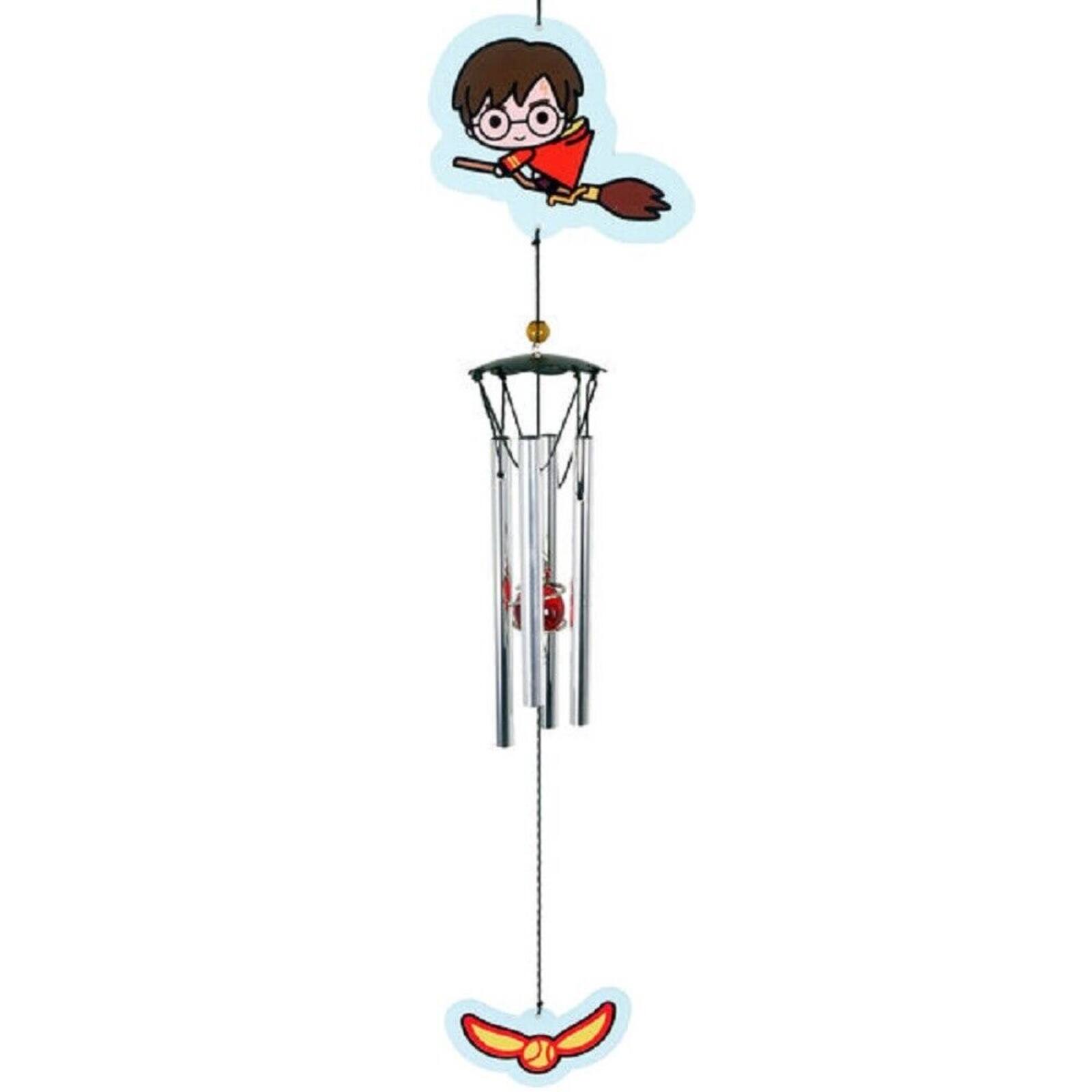 Front. Spoontiques - Spoontiques Harry Potter Riding Broom Metal Outdoor Garden Wind Chime Patio Decoration 18 Inch.