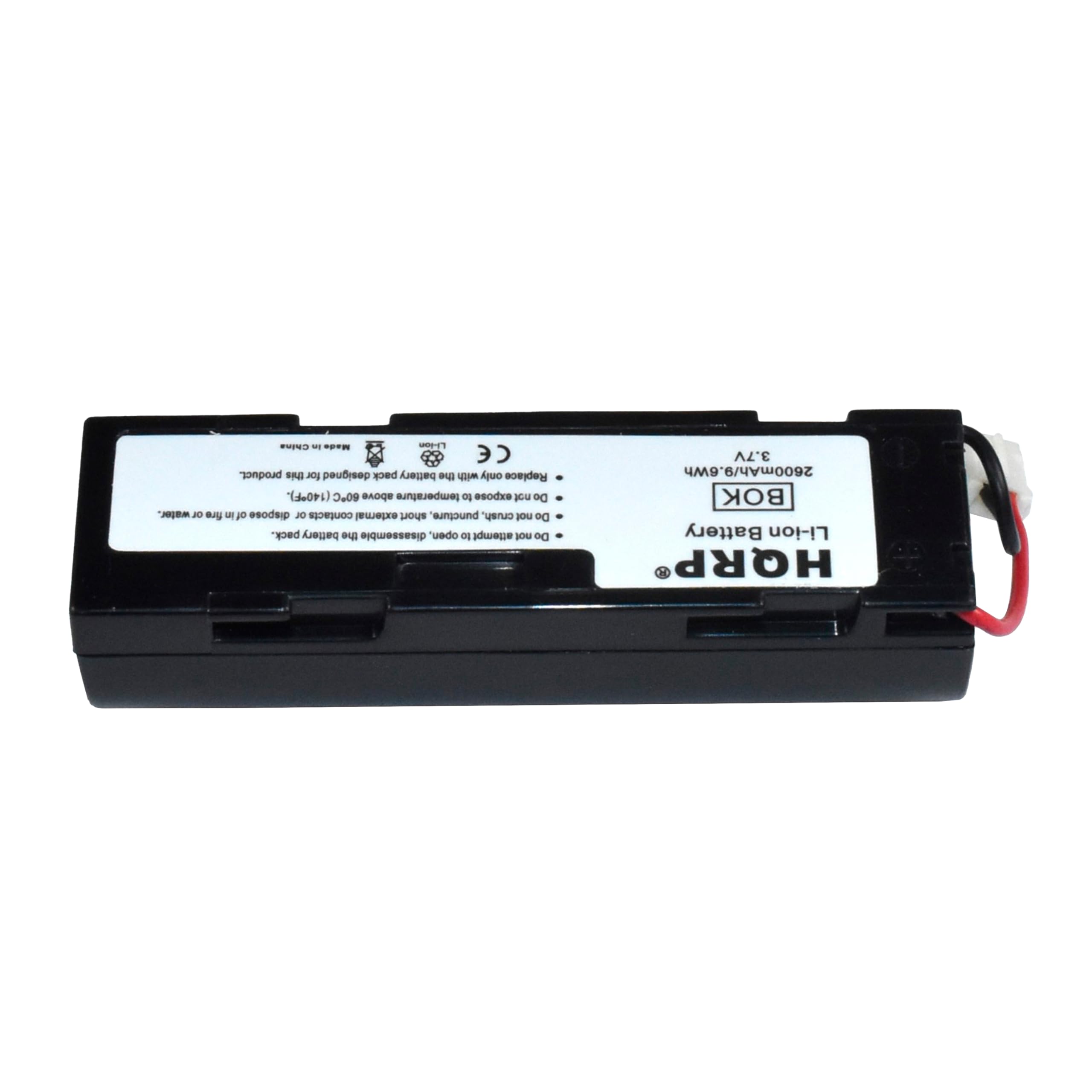 Pa - +E CE product. S A designed pack battery Nm Apue Replace (d0P) 409 temperature dg esodxe pu PO P a d dispose 2 contacts r short "aunound Lnsy yOu De pack. battery the qessesp "uedo d attempt you De 3.7V 2600mAh/9.6Wh BOK Battery Li-ion HQRP

---

**Corrected Text:**

PA - +E CE product. S A designed pack battery Nm Apue Replace (d0P) 409 temperature dg esodxe pu PO P a d dispose 2 contacts r short "aunound Lnsy yOu De pack. battery the qessesp "uedo d attempt you De 3.7V 2600mAh/9.6Wh BOK Battery Li-ion HQRP

---

**Image Text:**

- BOK
- Li-ion Battery
- 2600mAh/3.7V
- 9.6Wh
- HQR
- CE
- FCC
- RoHS
- Do not dispose of in household waste. Return to the manufacturer or dispose of in accordance
