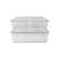 Alt View 17. Martha Stewart - Brody Premium Clear Plastic Storage Bins with Lids-2-SM/1-MED/1-LG - Clear.