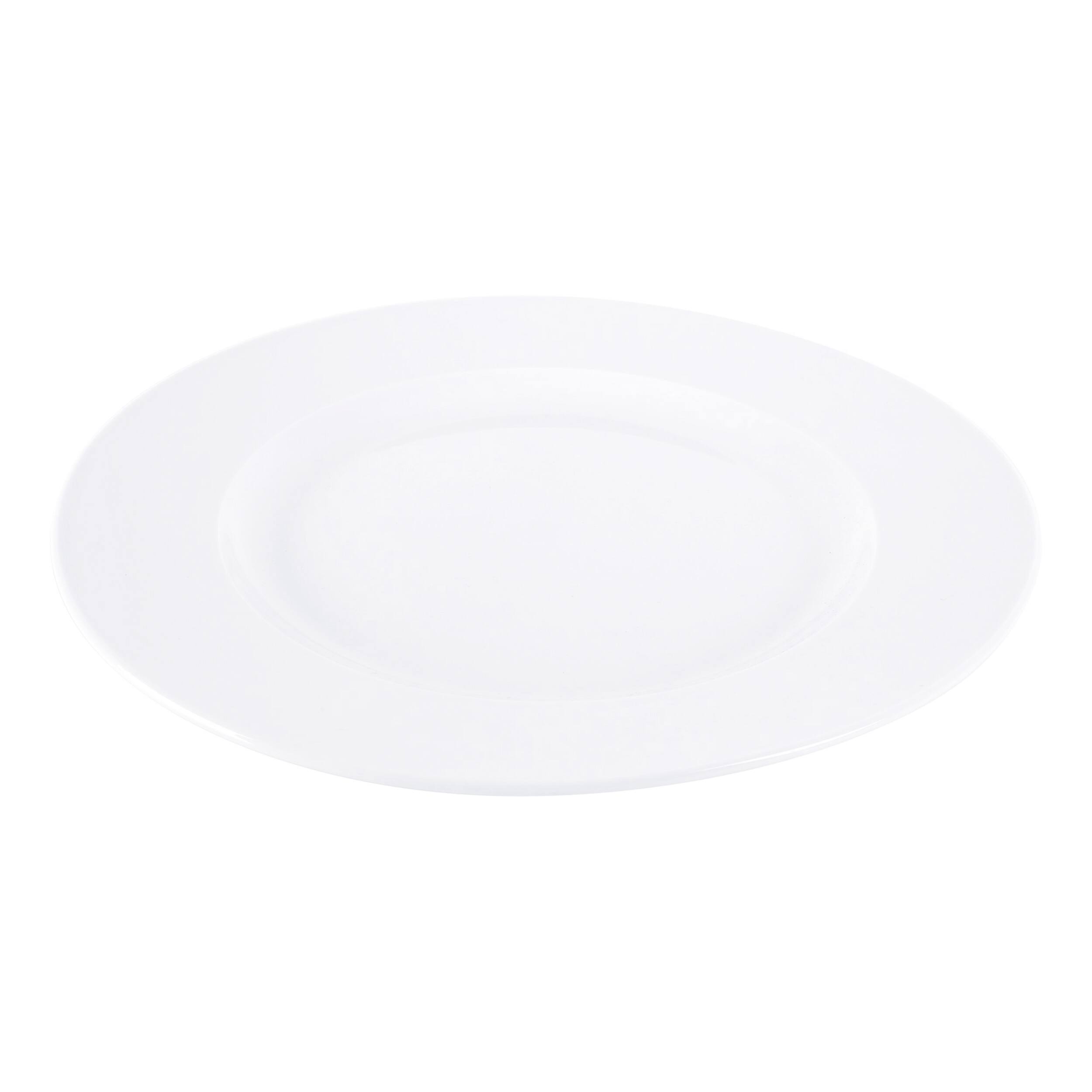 Alt View 1. Gibson - Our Table Simply White 6 Piece 8 Inch Porcelain Salad Plate Set - White.