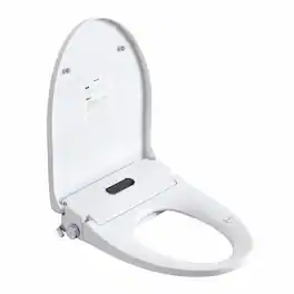 RYHNUYNE - Smart Bidet Toilet Seat, Side Knob Heated Seat Water Temperature and Pressure Adjustment Automatic Nozzle Cleaning - White
