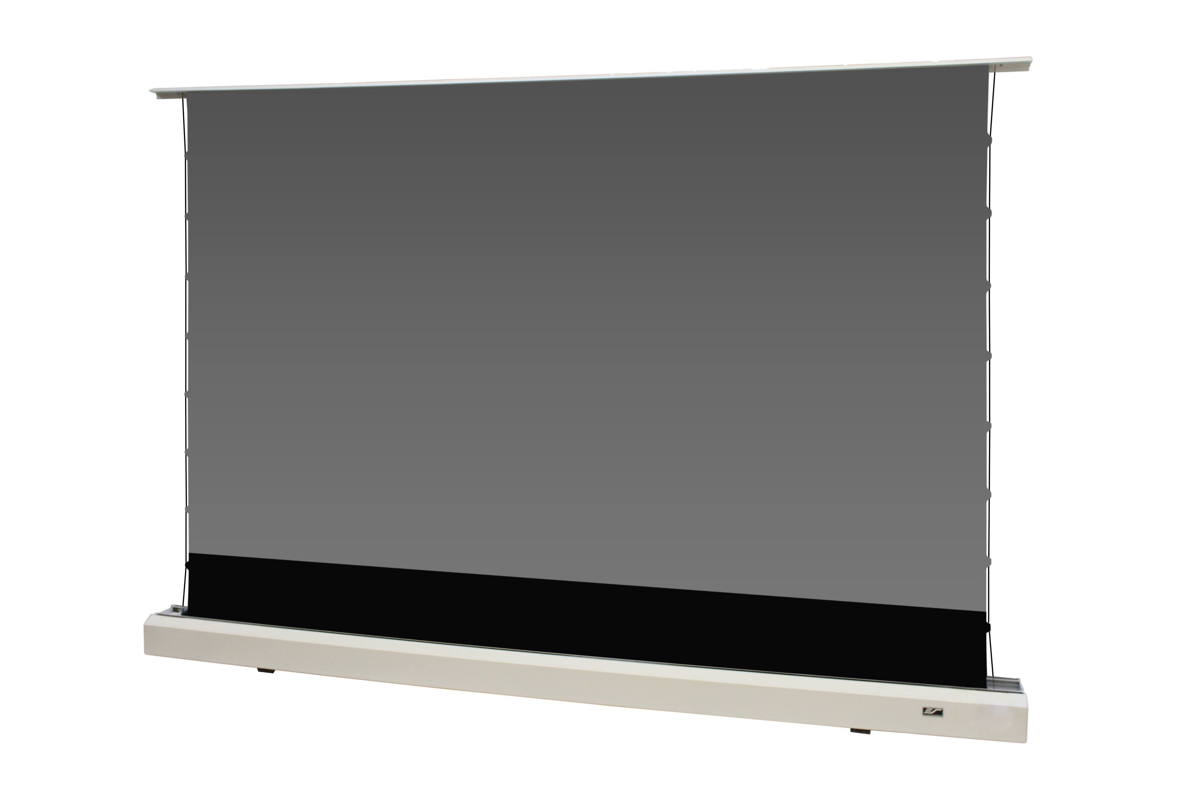 Alt View 7. Elite Screens - Kestrel Tab-Tension 2 CLR®,101" D,16:9 Ceiling Light Ultra-Short Throw Electric Floor-Rising Screen FTE101XH3-CLR - White.