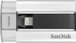 SanDisk - iXpand 16GB USB 2.0, Apple Lightning Flash Drive - Gray - Larger Front