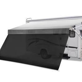 VEVOR - Manual RV Awning Complete Kit & Sunshade Screen,18.12FT Retractable RV Awning with Aluminum Alloy Frame - Gradient Gray