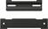 Front. Bose - Solo 5 Soundbar Wall mount kit - Black.