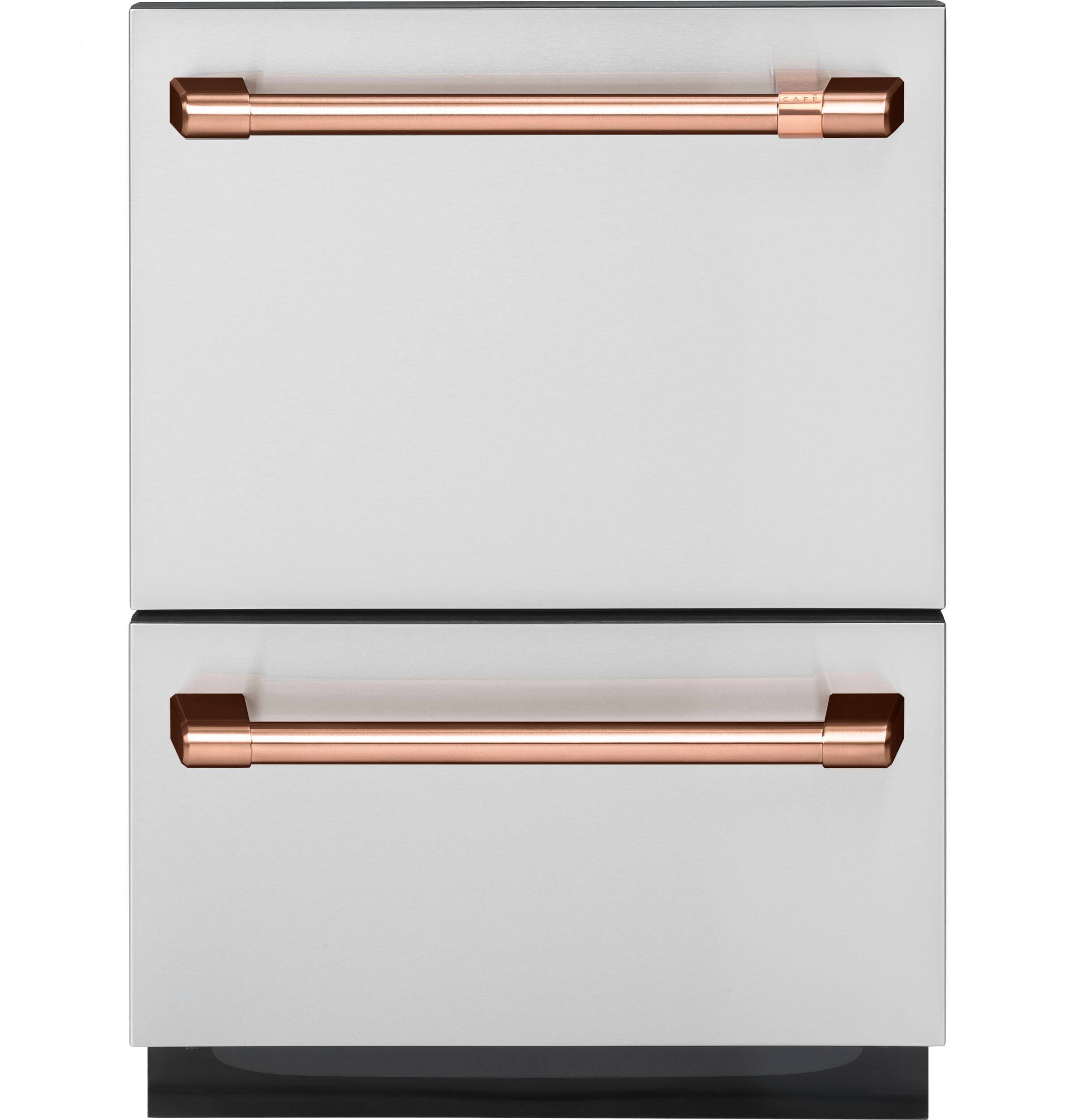 Alt View 36. Café - 24" Top Control Built-In Double Drawer Dishwasher, Customizable - Stainless Steel.