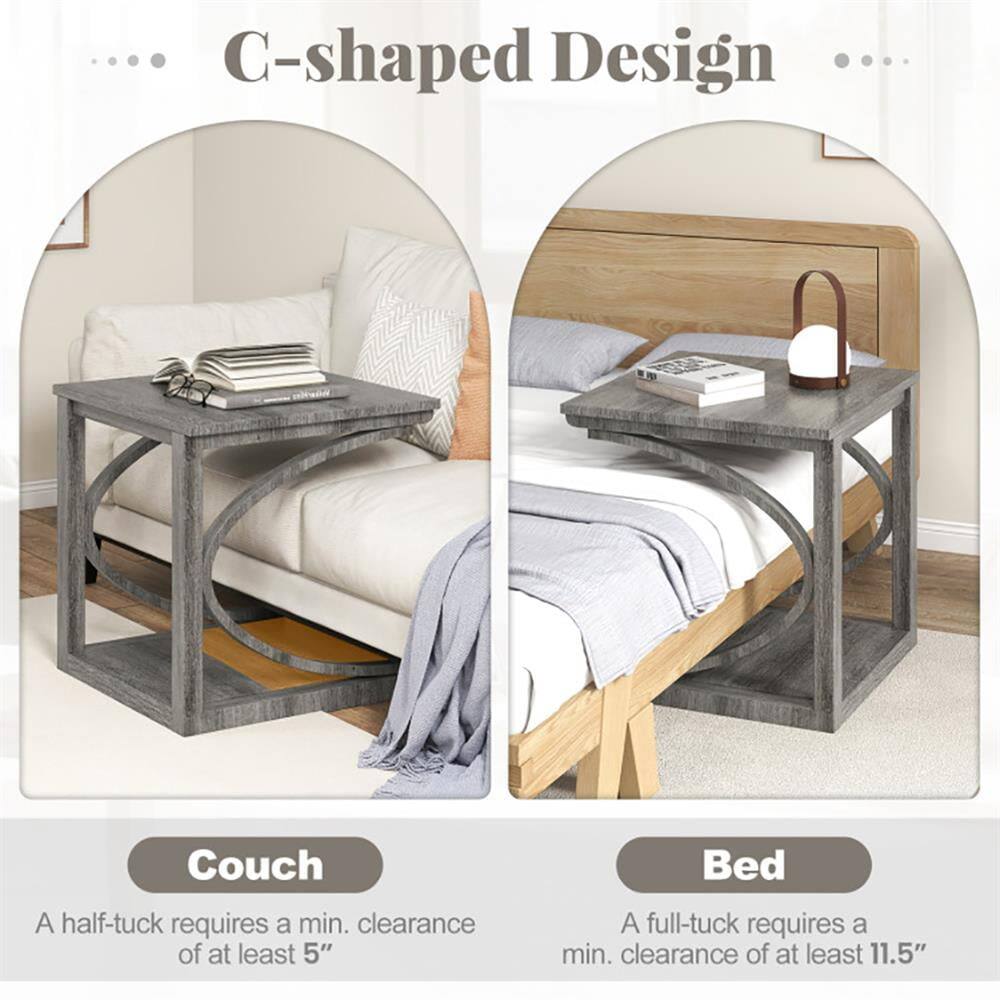 C-shaped Design

Couch
A half-tuck requires a min. clearance of at least 5"

Bed
A full-tuck requires a min. clearance of at least 11.5"