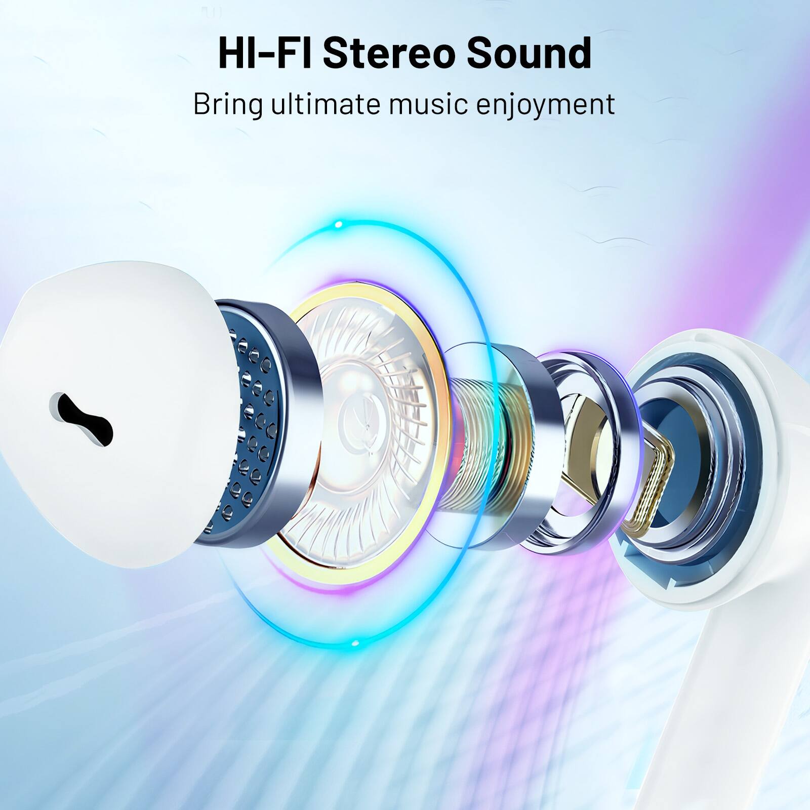 HI-FI Stereo Sound
Bring ultimate music enjoyment