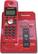 Front Standard. Panasonic - 5.8GHz Expandable Cordless Phone with Digital Answering System - Red.