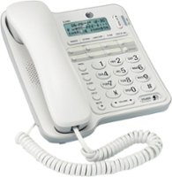 LCD Display Dual-port Corded Telephone with Caller ID Display and Speakerphone white for Home Office Business Plyisty Corded Telephone Hotel