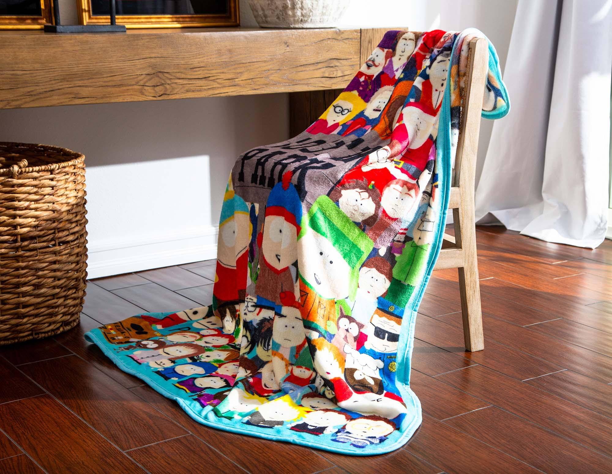 Alt View 5. Silver Buffalo - South Park Characters Raschel Throw Blanket | 45 x 60 Inches - Multicolored.