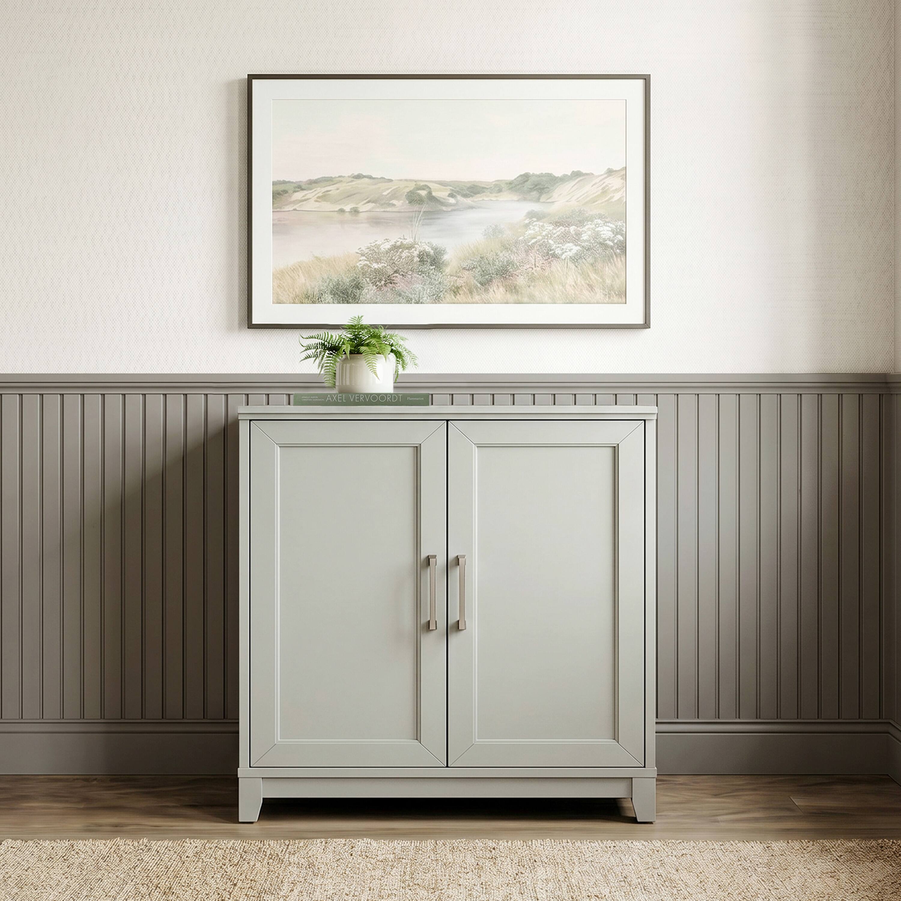 Bedford Gray/Brushed Stainless Steel Hardware