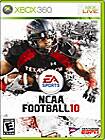 Front Detail. NCAA Football 10 - Xbox 360.