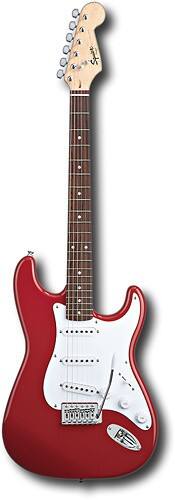 Best Buy: Fender® SQUIER® BULLET® Strat with Tremolo Fiesta Red 310001540