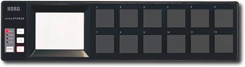 Front Standard. Korg - USB MIDI Keyboard Controller - Black.