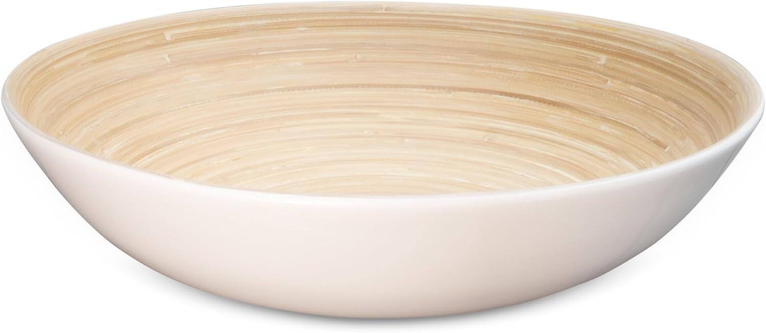 Lexa - Bamboo Salad Bowl, 14 Inch - White price history on PriceWatchPro