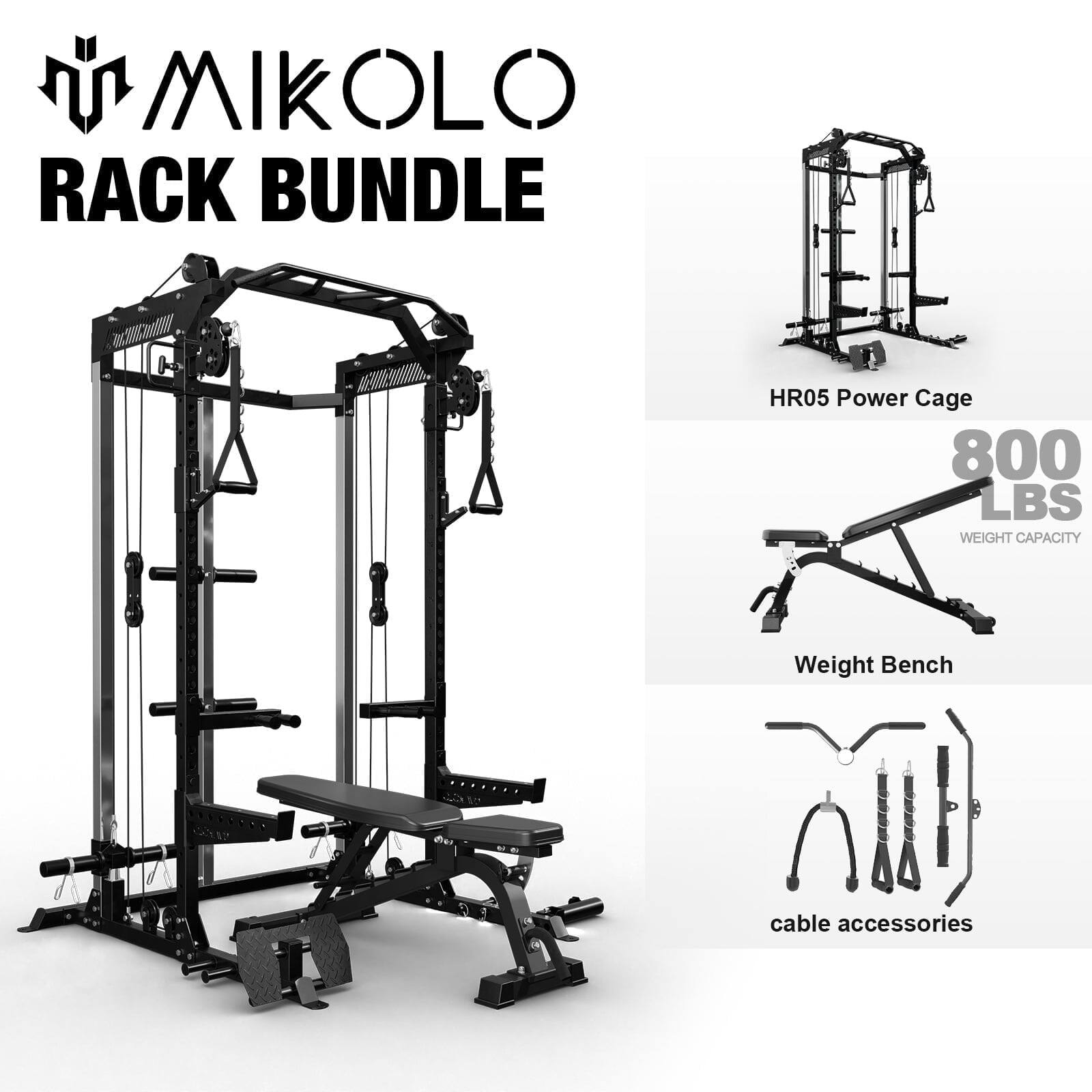 Power Rack Diy Outdoor Weight Bench Mikolo Power Rack Cage, Weight