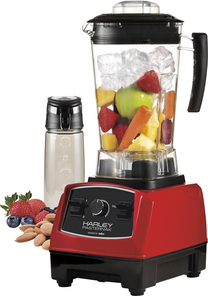Left. Salton - Harley Pasternak 64-Oz. Blender - Red.