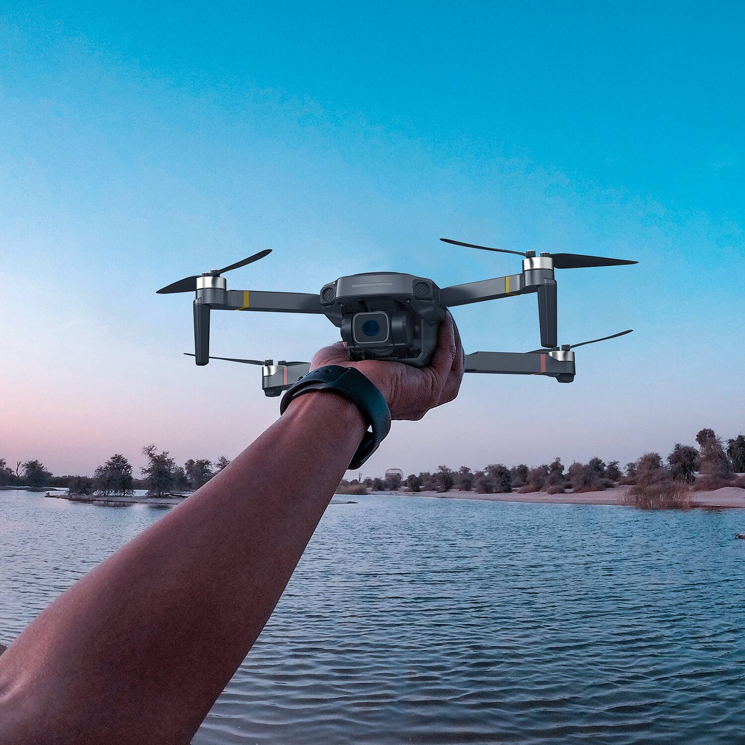 Angle. Snaptain - Snaptain P30 GPS 4K Camera Drone for Adults with Remote Controller - Grey - Grey.
