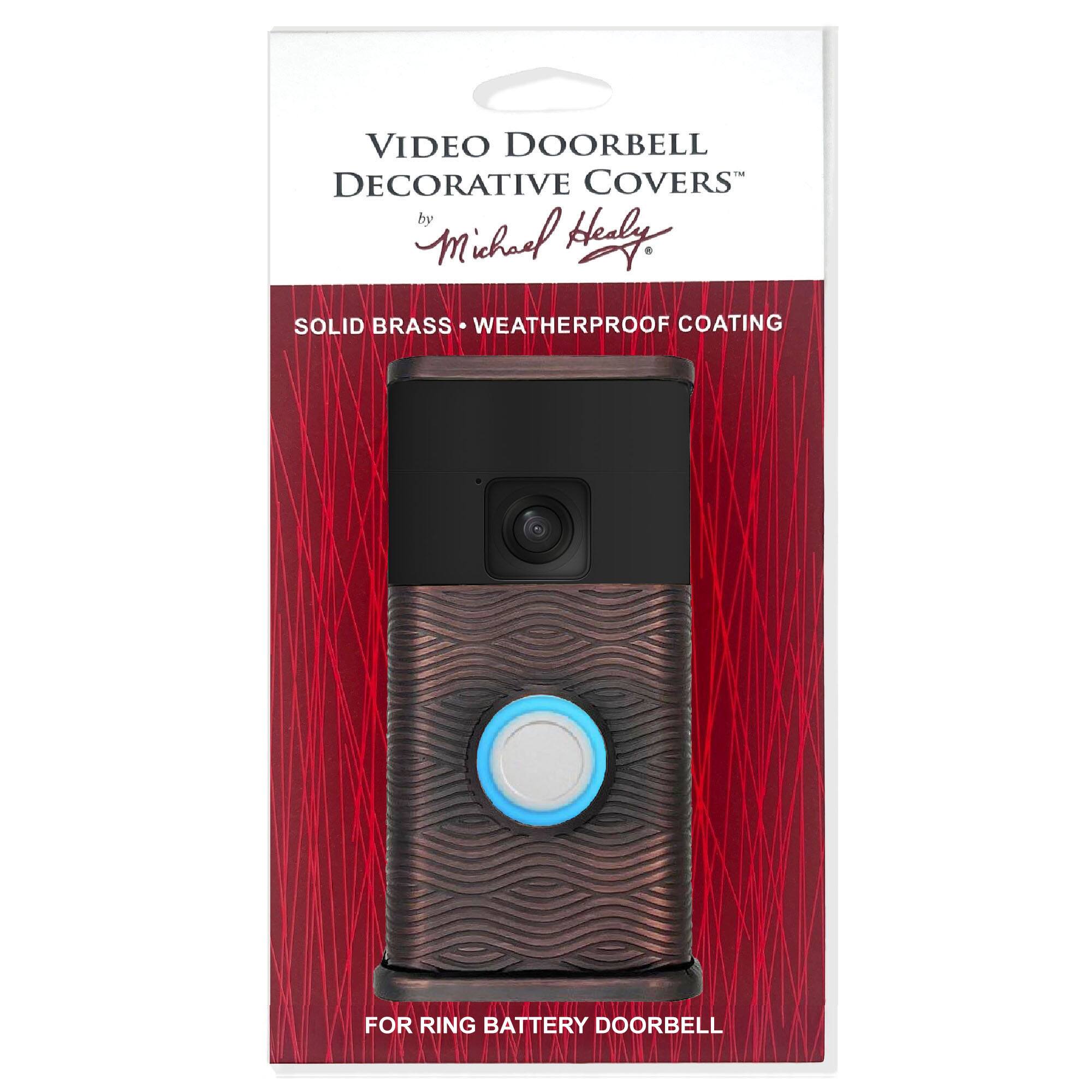 VIDEO DOORBELL DECORATIVE COVERS by Michnel Hely
SOLID BRASS WEATHERPROOF COATING
FOR RING BATTERY DOORBELL