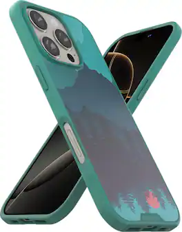 Smartish - iPhone 16 Pro MagSafe Case - Gripmunk - Protective Slim Grip Magnetic Cover - Moving Mountains
