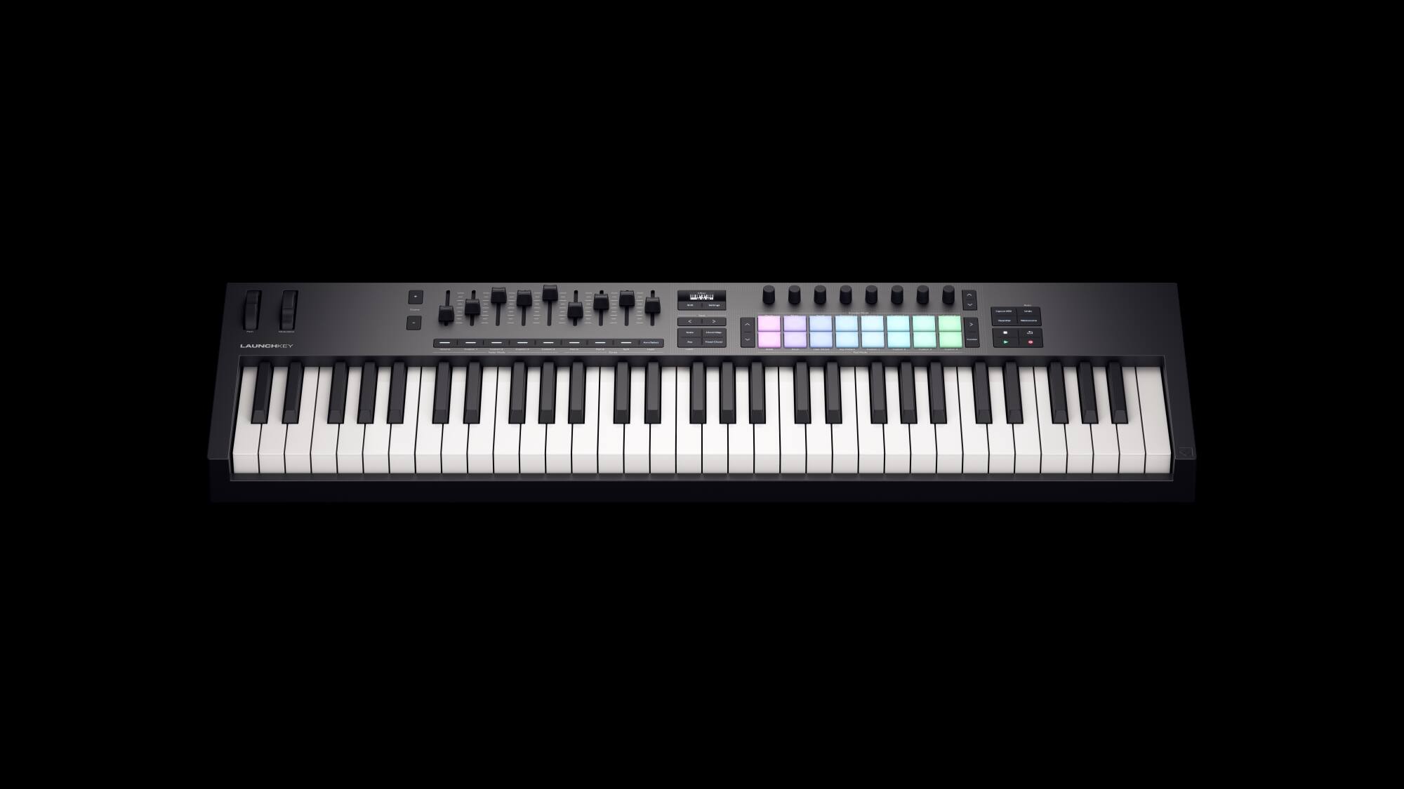 Angle. Novation - Launchkey 61 [MK4] MIDI Controller - Black.