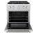 Angle. ZLINE - 30 in. Wide 4 Burner Paramount Dual Fuel Range with Cooktop and Convection Oven (SDR30) - Stainless Steel.
