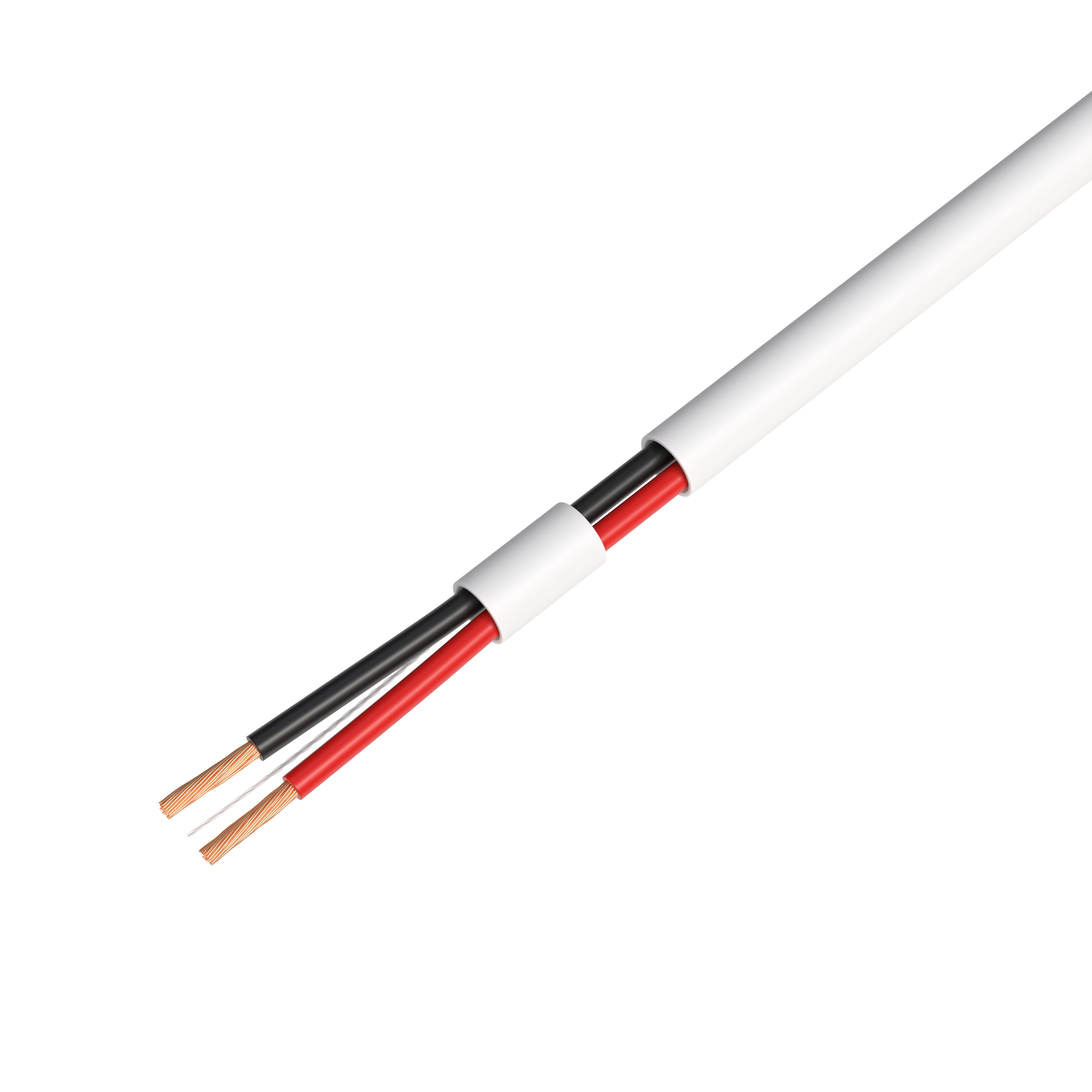 Alt View 2. Cables Direct Online - 16/2 Speaker Wire 250ft OFC Oxygen Free Copper CL3 CMR In-Wall Rated Bulk Cable - White.
