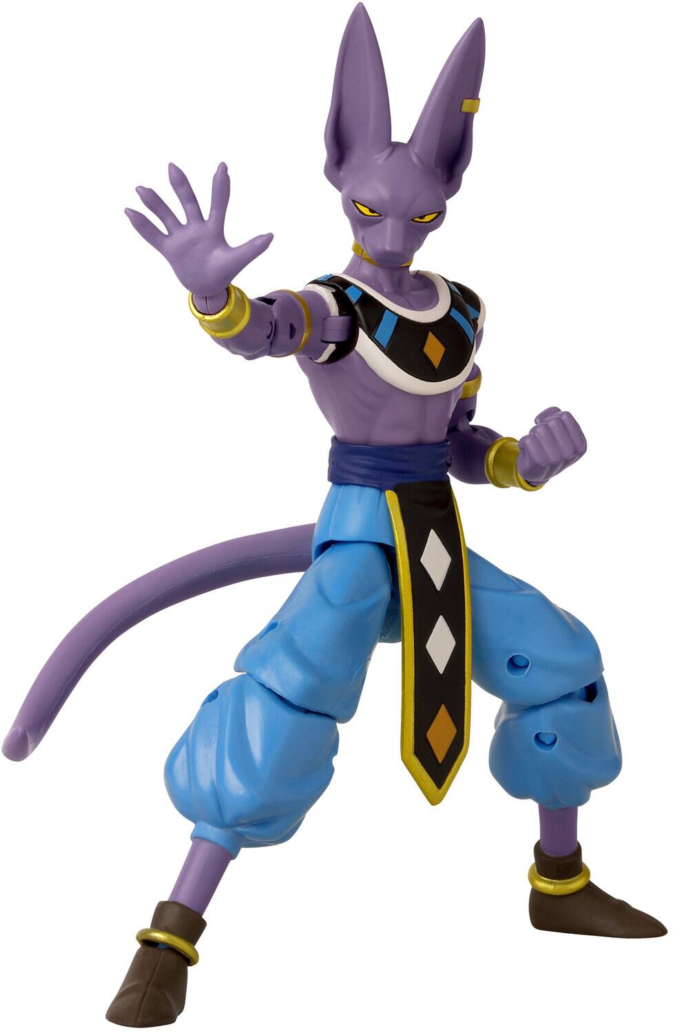 Alt View 3. Bandai - Bandai - Dragon Ball Super - Dragon Stars - Beerus Action Figure   - Collectibles - Multicolor.