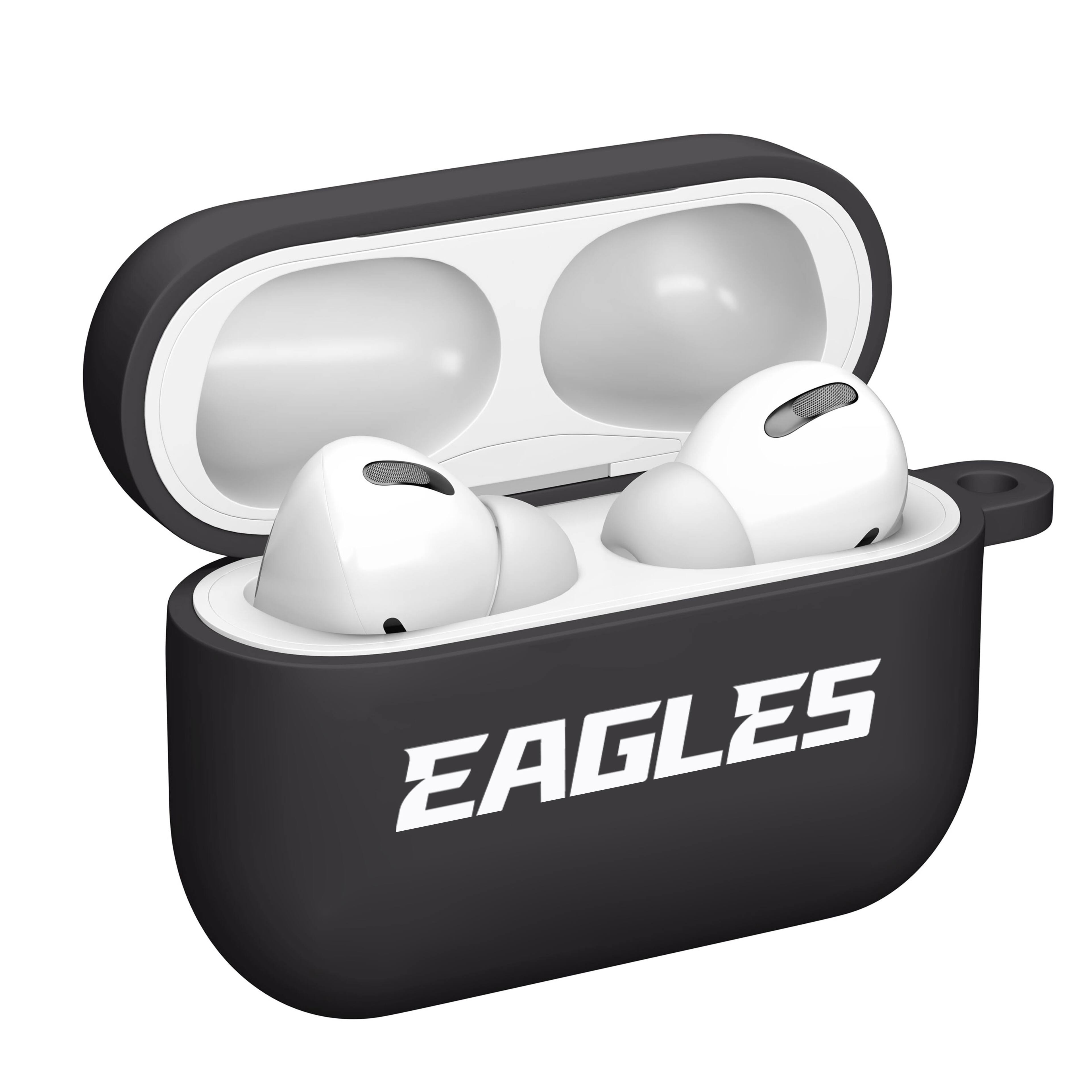 Alt View 1. Artinian - Philadelphia Eagles AirPods Pro Silicone Case Cover - Black.