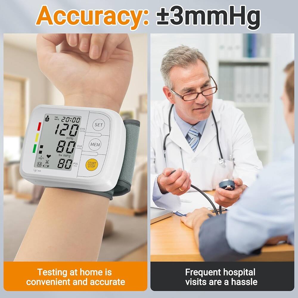 Accuracy: ±3mmHg

Testing at home is convenient and accurate

Frequent hospital visits are a hassle