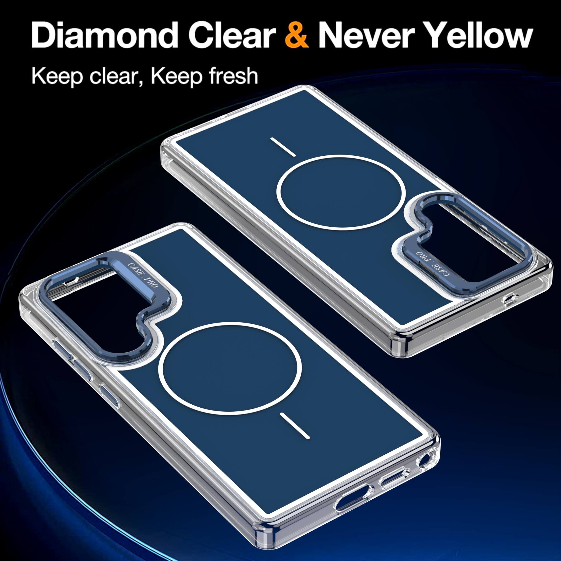 Diamond Clear & Never Yellow  
Keep clear, Keep fresh  
CASE.PRO  
CASE PRO