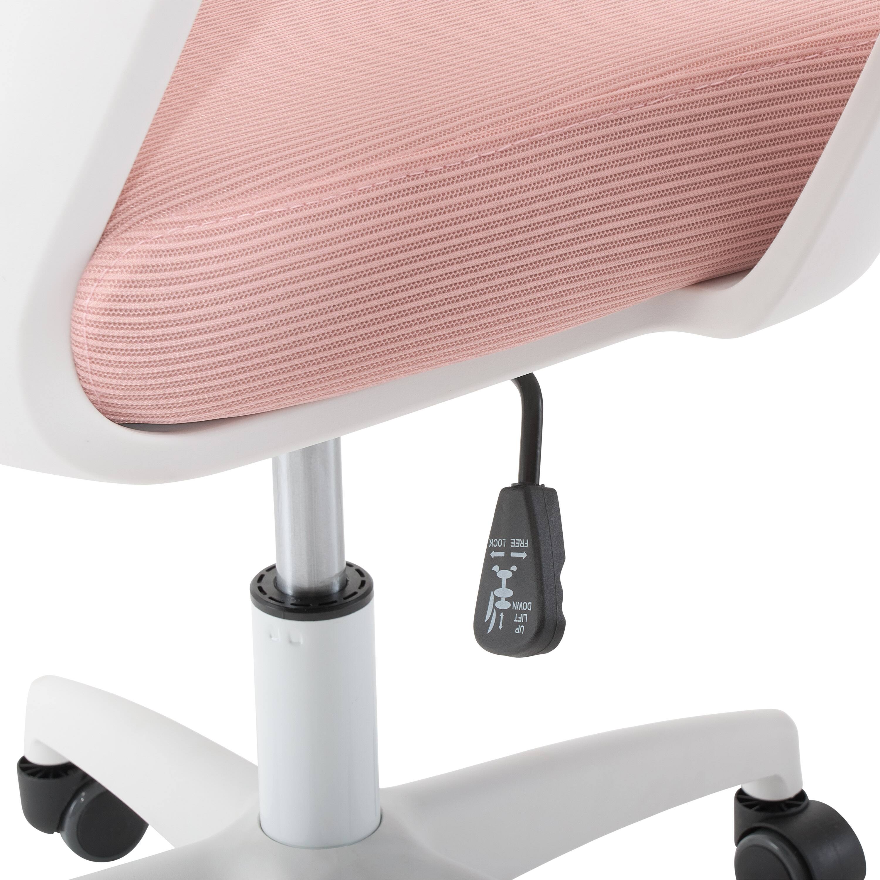 Alt View 17. CorLiving - Workspace Mesh Back Office Chair - Pink and White.
