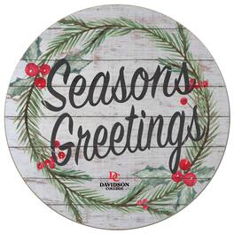 Jardine - Davidson Wildcats 20'' x 20'' Season's Greetings Circle - White