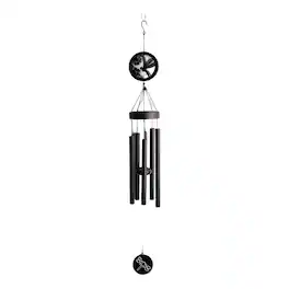 FC Design - 45" Long Solar Dragonfly Silhouette Wind Chime Outdoor Patio or Garden Hanging Decoration - Multi-Color