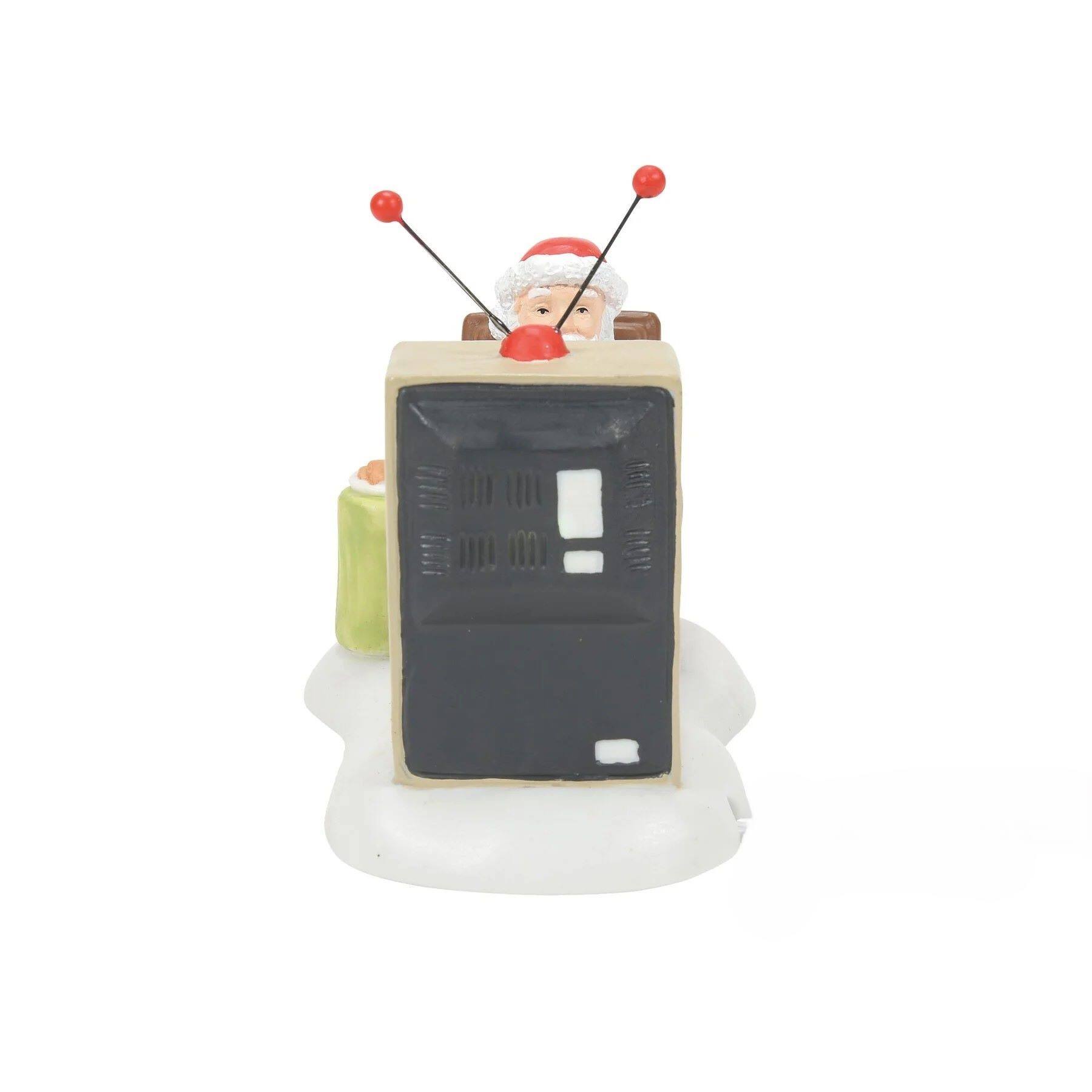 Alt View 1. Department 56 - Department 56 Lighted Santa At The Man Cave Christmas Figurine #6011405 - Multi.