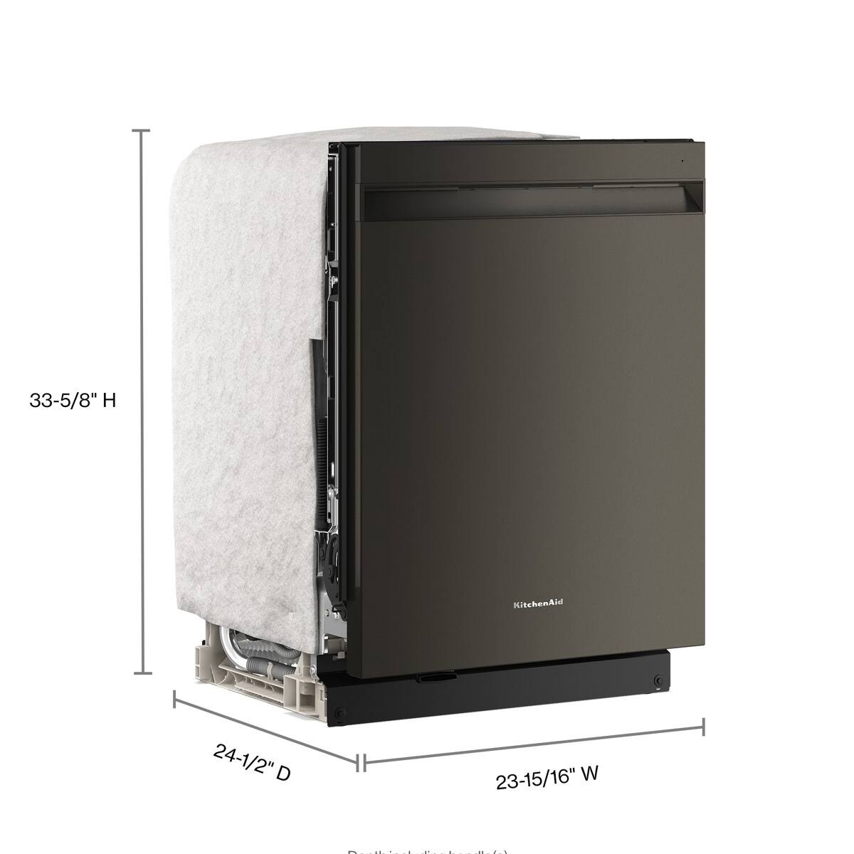 33-5/8" H KitchenAid 24-1/2" D 23-15/16" W