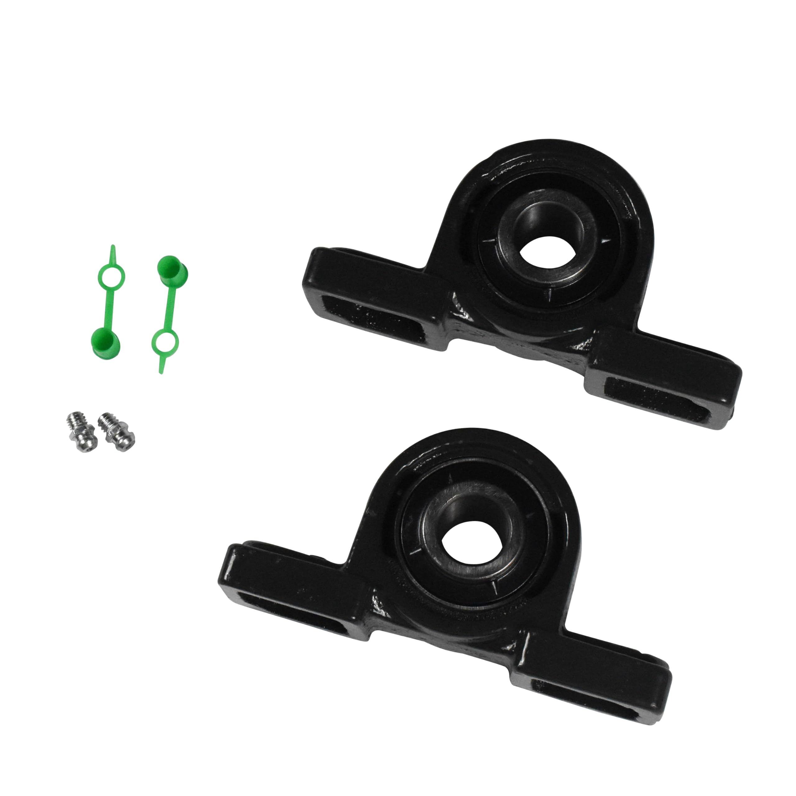 Alt View 1. HQRP - 2-Pack UCP204-12 2-Bolt Pillow Block Bearing 3/4 in Bore Self-Aligning Cast Iron Housing.