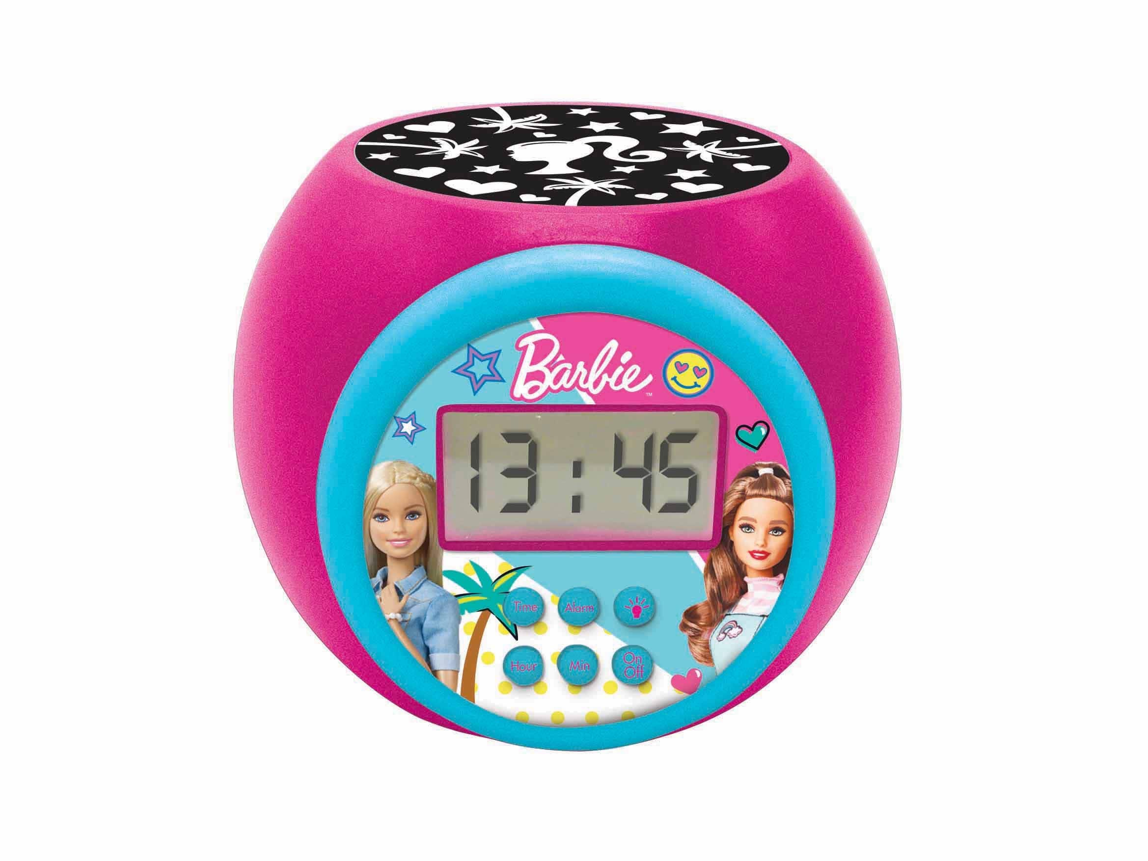 Lexibook - Barbie Projector Alarm Clock with Timer - Pink