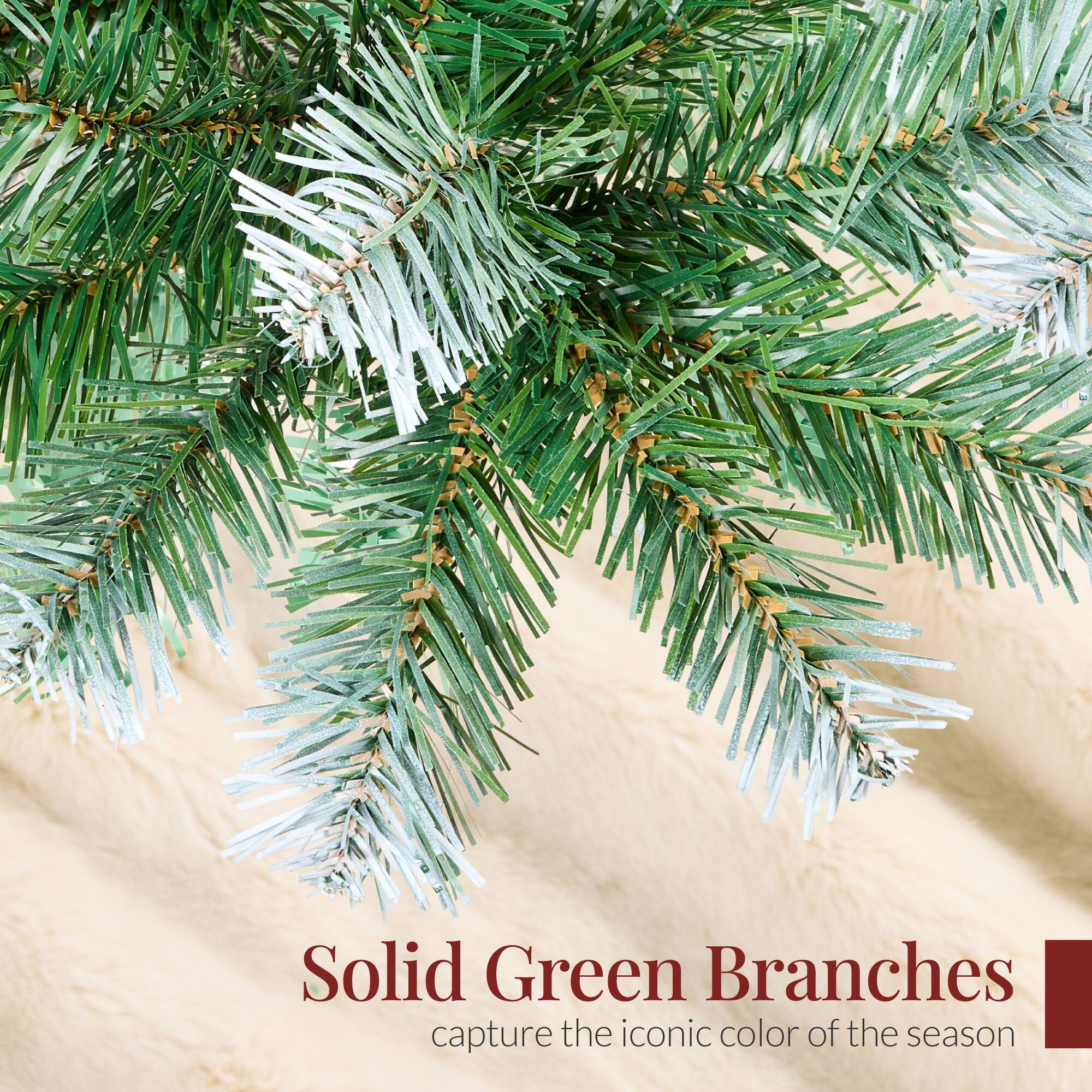 Solid Green Branches  
capture the iconic color of the season