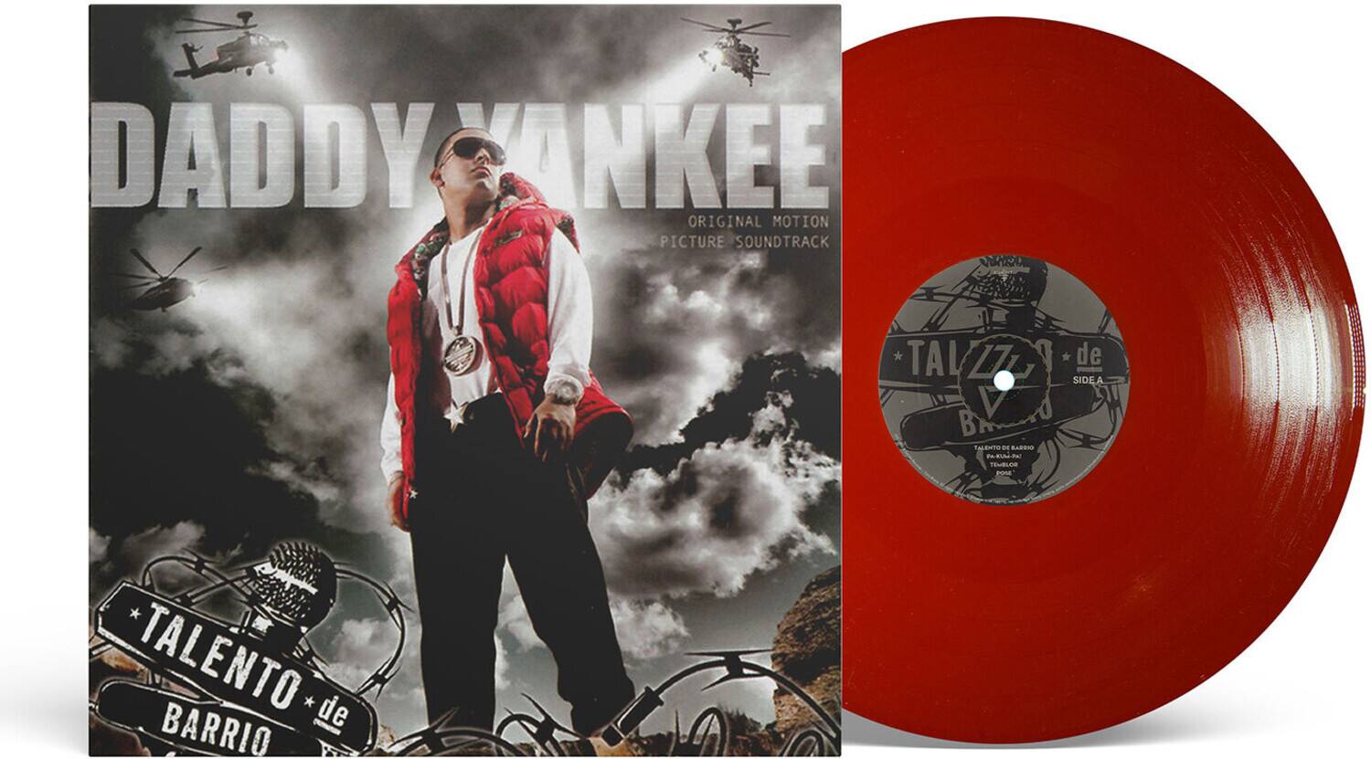 DADDY YANKEE  
ORIGINAL MOTION PICTURE SOUNDTRACK  

SIDE A  
TALENT de BARRIO  
NE TEMBLOR  
POSE  

SIDE B  
TAZZZA  
L7  
P de