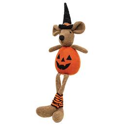 BreeBe - Stuffed Jack O Lantern Dangle Leg Mouse - Multicolor