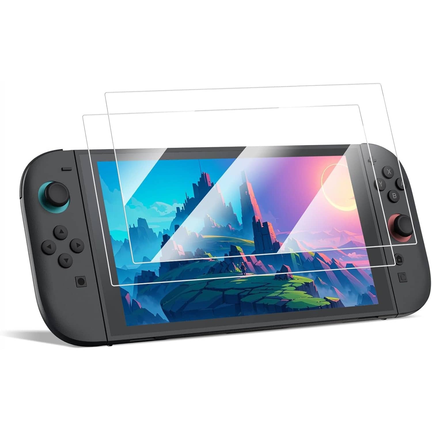 PARKER SLATER - 2 Pack Screen Protector for Nintendo Switch 2 2025, 7.9 Inch Tempered Glass, HD Clear, Anti-Scratch, Case Friendly