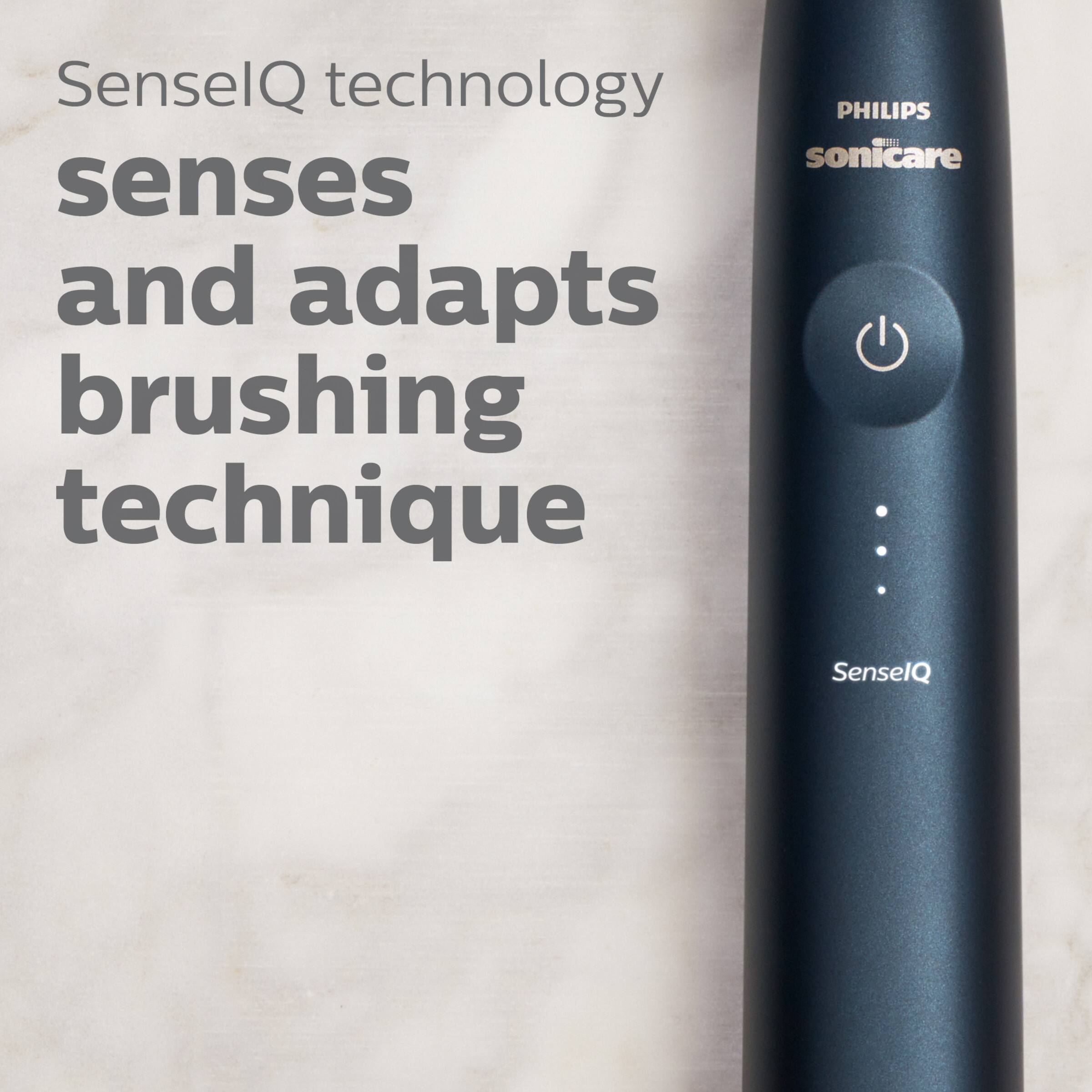Alt View 22. Philips Sonicare - 9900 Prestige Rechargeable Electric Toothbrush with SenseIQ - Midnight.