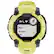 Garmin watch with a yellow face and black numbers. The watch has a "Run Strength" option on the screen.