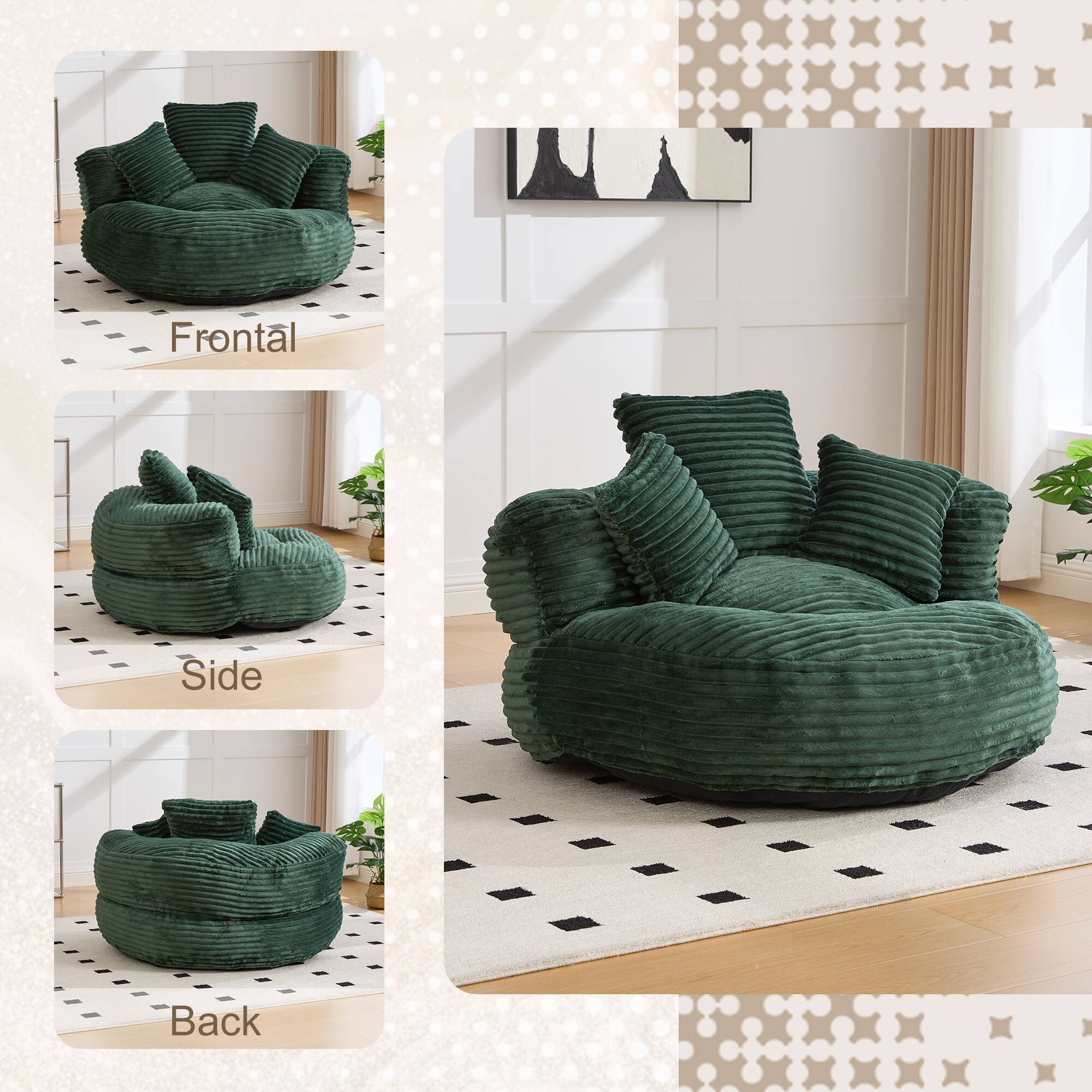 Frontal  
Side  
Back