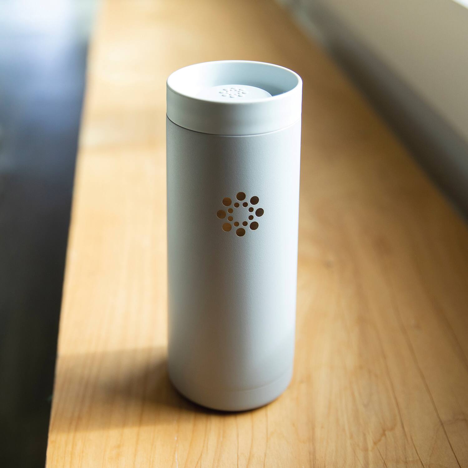 Alt View 3. Lifefactory - Lifefactory Ls324mcg4 16-oz. Stainless Steel Vacuum-insulated Tumbler (stone Gray) - gray.