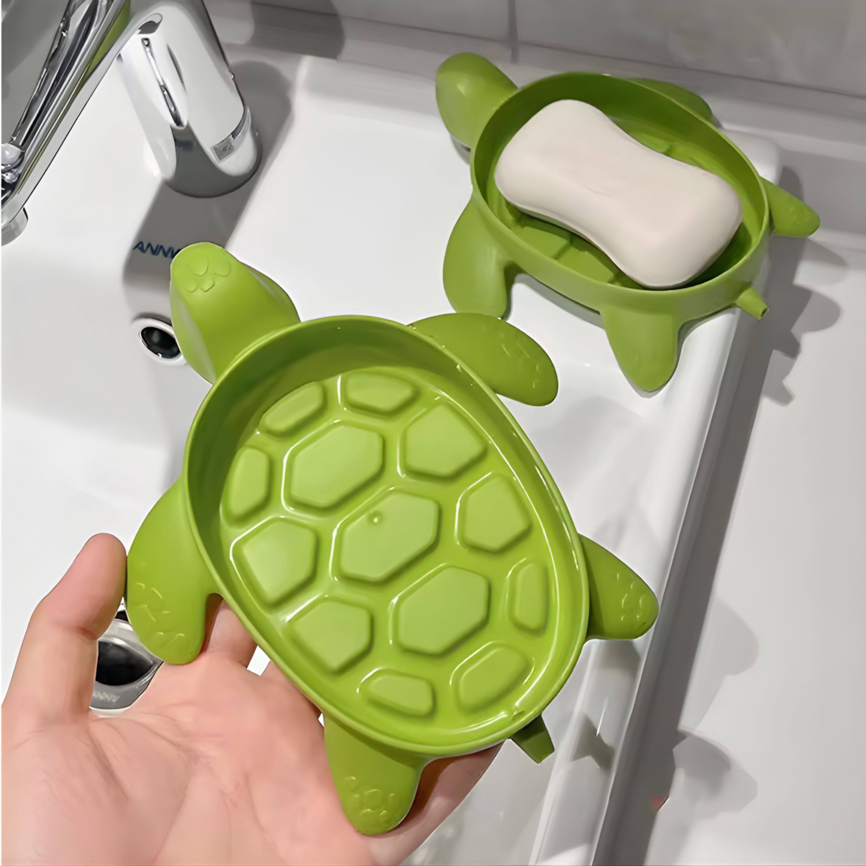 Alt View 1. Kitcheniva - Self-Draining Turtle Soap Dish 1 Pcs.