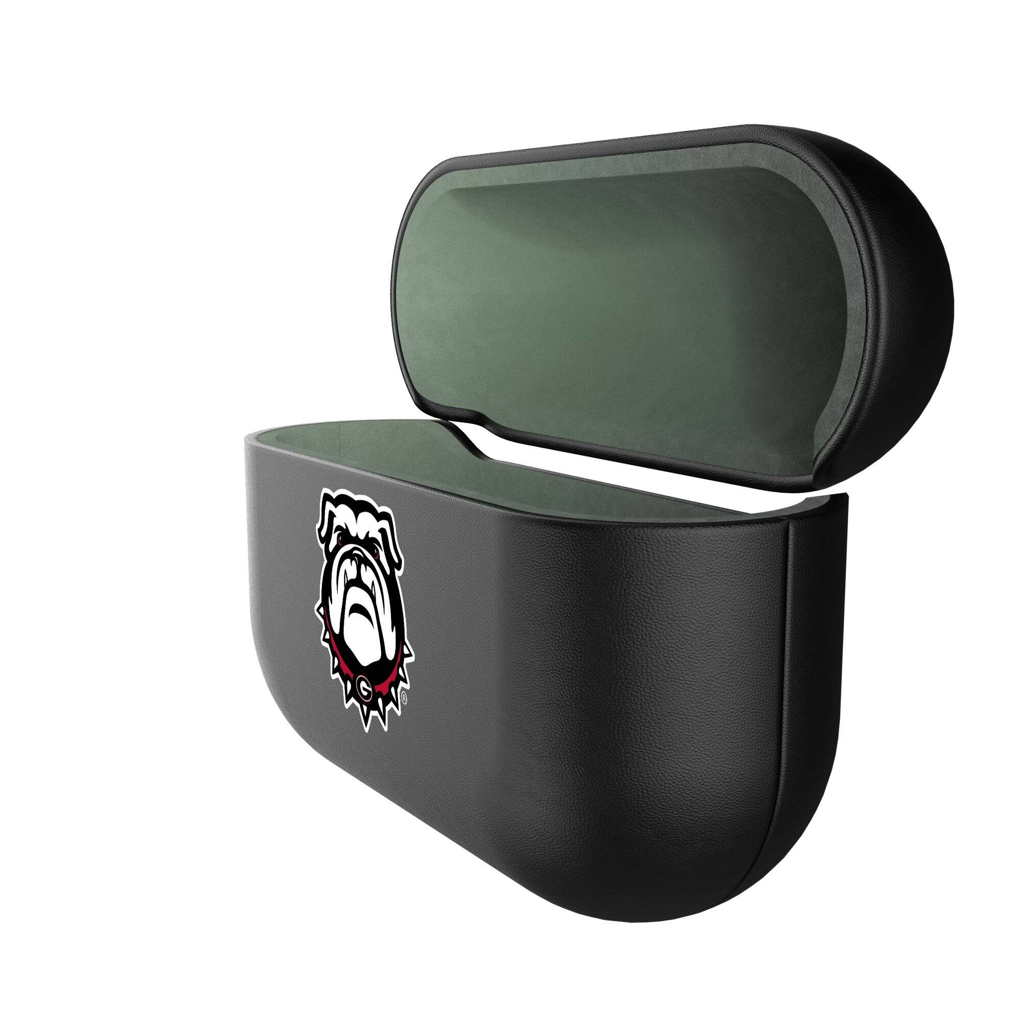Alt View 1. Keyscaper - Georgia Bulldogs Georgia Bulldogs Insignia 1st Gen AirPods Pro Case Cover - Black.